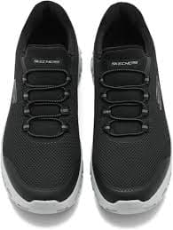 Skechers Glide-Step Black - Men's Comfort Walking Slip-On Sneakers